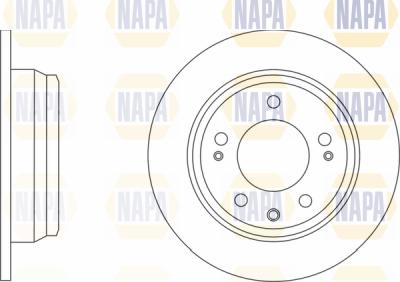 NAPA PBD8573 - Brake Disc autospares.lv