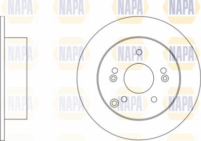 NAPA PBD8572 - Brake Disc autospares.lv