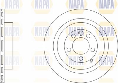 NAPA PBD8692 - Brake Disc autospares.lv