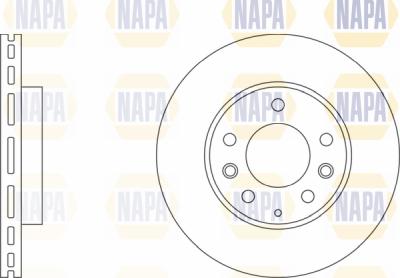 NAPA PBD8642 - Brake Disc autospares.lv