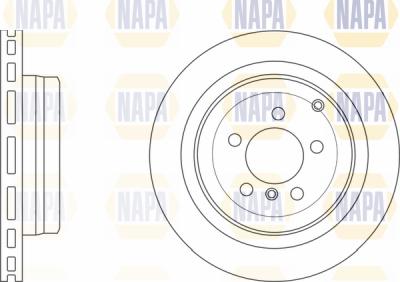 NAPA PBD8656 - Brake Disc autospares.lv