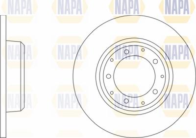 NAPA PBD8657 - Brake Disc autospares.lv