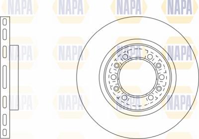 NAPA PBD8668 - Brake Disc autospares.lv