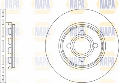 NAPA PBD8604 - Brake Disc autospares.lv