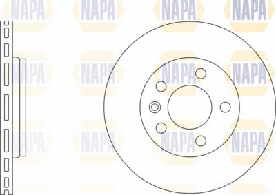 NAPA PBD8600 - Brake Disc autospares.lv