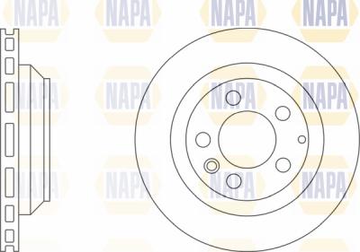 NAPA PBD8601 - Brake Disc autospares.lv