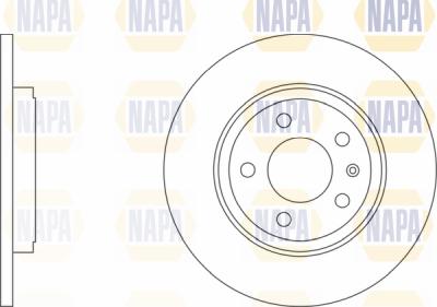 NAPA PBD8608 - Brake Disc autospares.lv