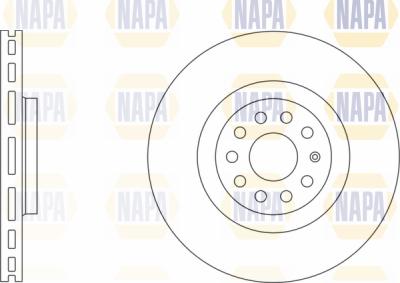 NAPA PBD8616 - Brake Disc autospares.lv