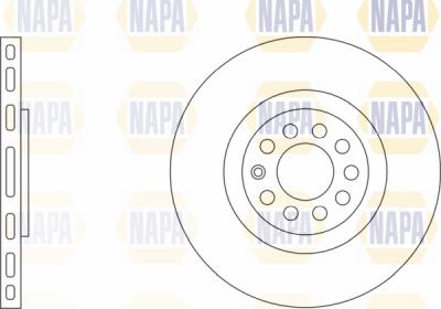 NAPA PBD8613 - Brake Disc autospares.lv