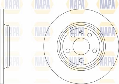 NAPA PBD8612 - Brake Disc autospares.lv