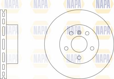 NAPA PBD8686 - Brake Disc autospares.lv