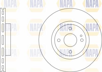 NAPA PBD8680 - Brake Disc autospares.lv