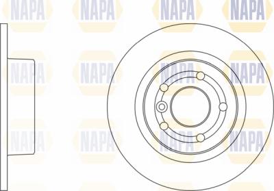 NAPA PBD8682 - Brake Disc autospares.lv