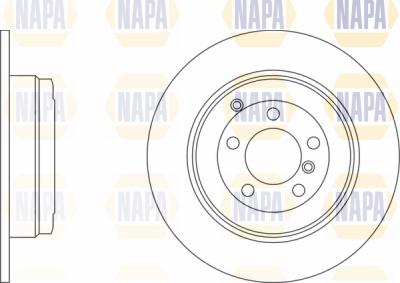 NAPA PBD8687 - Brake Disc autospares.lv