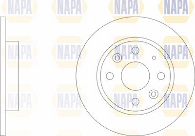 NAPA PBD8621 - Brake Disc autospares.lv