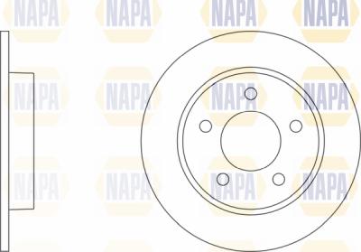 NAPA PBD8623 - Brake Disc autospares.lv