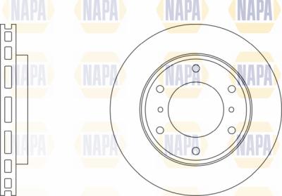 NAPA PBD8676 - Brake Disc autospares.lv