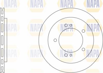 NAPA PBD8673 - Brake Disc autospares.lv