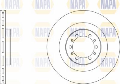 NAPA PBD8672 - Brake Disc autospares.lv