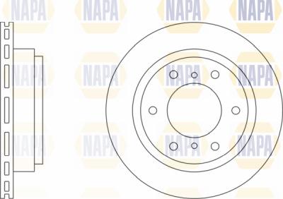 NAPA PBD8677 - Brake Disc autospares.lv