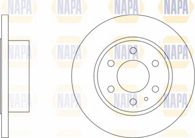 NAPA PBD8099 - Brake Disc autospares.lv
