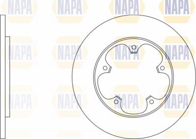 NAPA PBD8090 - Brake Disc autospares.lv