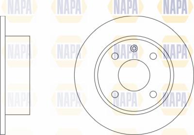 NAPA PBD8049 - Brake Disc autospares.lv