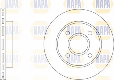 NAPA PBD8046 - Brake Disc autospares.lv