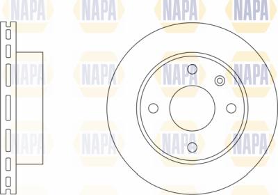 NAPA PBD8048 - Brake Disc autospares.lv