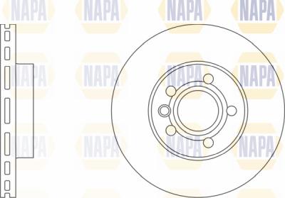 NAPA PBD8043 - Brake Disc autospares.lv