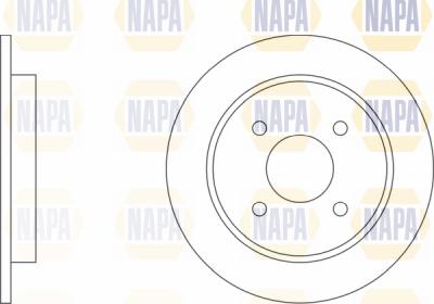 NAPA PBD8047 - Brake Disc autospares.lv