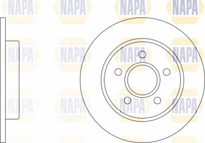 NAPA PBD8053 - Brake Disc autospares.lv
