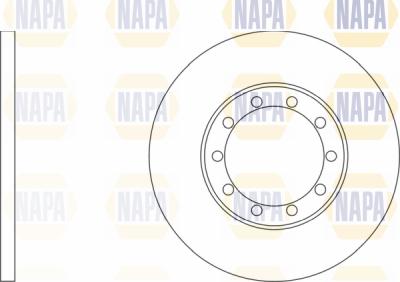 NAPA PBD8064 - Brake Disc autospares.lv