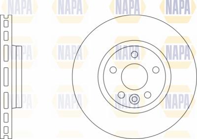 NAPA PBD8066 - Brake Disc autospares.lv