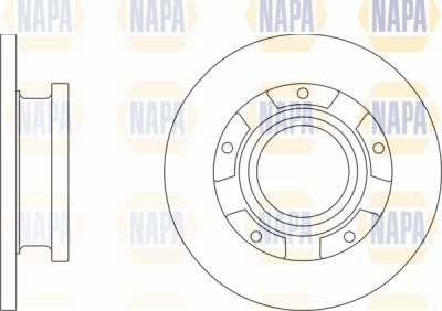 NAPA PBD8088 - Brake Disc autospares.lv