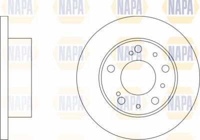 NAPA PBD8009 - Brake Disc autospares.lv