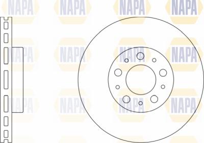 NAPA PBD8004 - Brake Disc autospares.lv