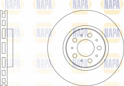 NAPA PBD8005 - Brake Disc autospares.lv