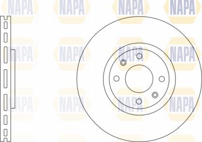 NAPA PBD8019 - Brake Disc autospares.lv