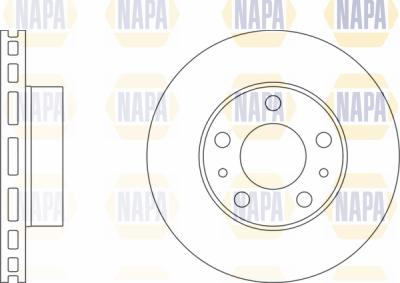 NAPA PBD8015 - Brake Disc autospares.lv