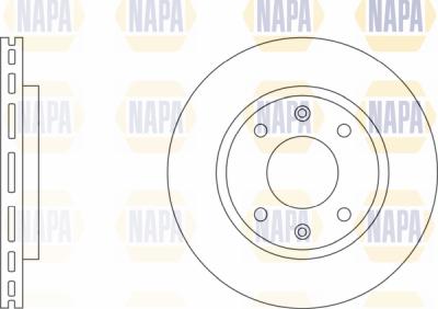 NAPA PBD8010 - Brake Disc autospares.lv