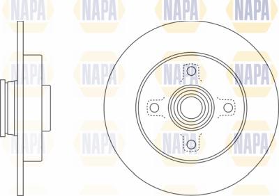 NAPA PBD8012 - Brake Disc autospares.lv