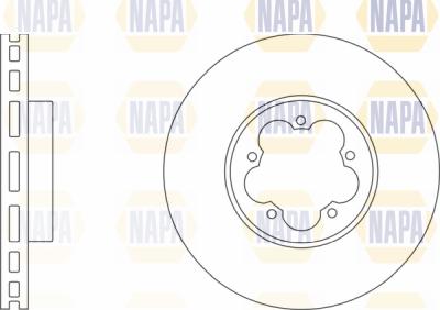 NAPA PBD8084 - Brake Disc autospares.lv