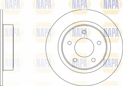 NAPA PBD8080 - Brake Disc autospares.lv