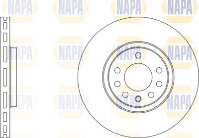 NAPA PBD8033 - Brake Disc autospares.lv