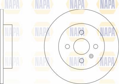 NAPA PBD8037 - Brake Disc autospares.lv