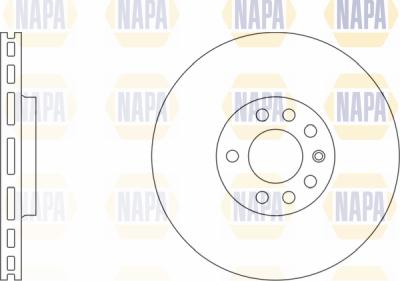 NAPA PBD8024 - Brake Disc autospares.lv