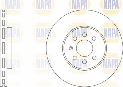 NAPA PBD8025 - Brake Disc autospares.lv