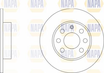 NAPA PBD8028 - Brake Disc autospares.lv