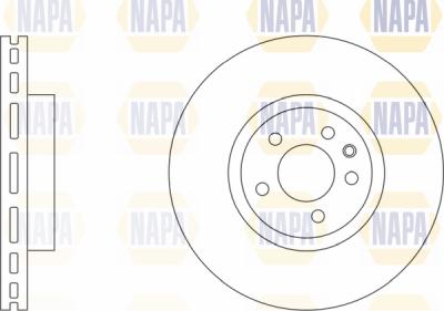 NAPA PBD8027 - Brake Disc autospares.lv